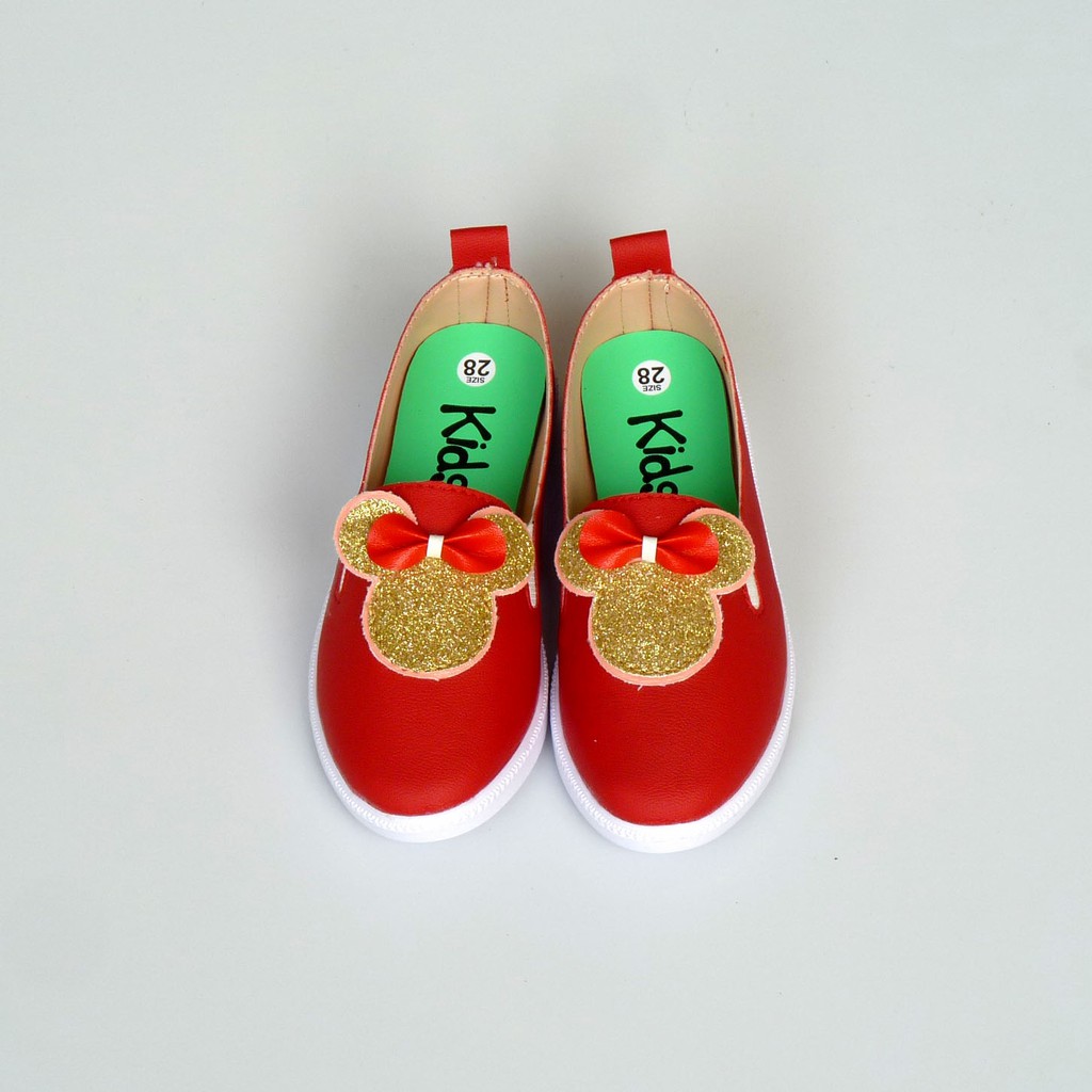 Giày lười học thể dục bé gái Mickey 2019 Kids Shoes