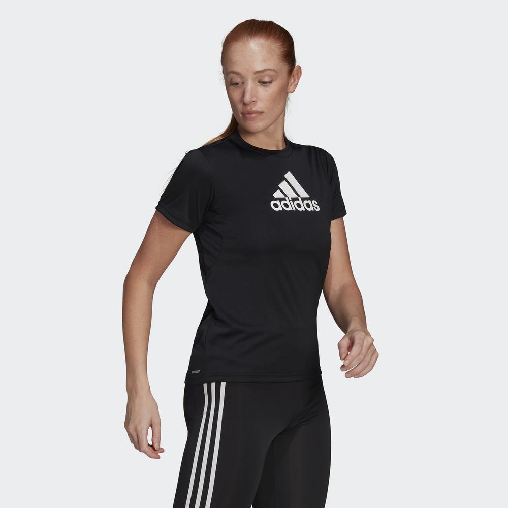 Áo Tee adidas TRAINING Nữ Áo thun thể thao logo Primeblue Designed 2 Move Màu đen GL3820