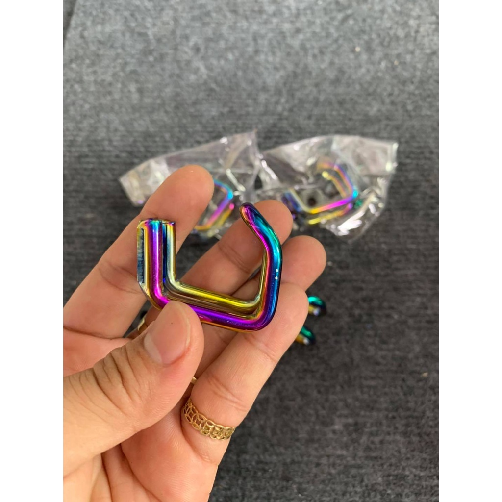 Móc treo đồ titan chữ U cho các dòng xe wave sirius exciter winer sonic satria vair