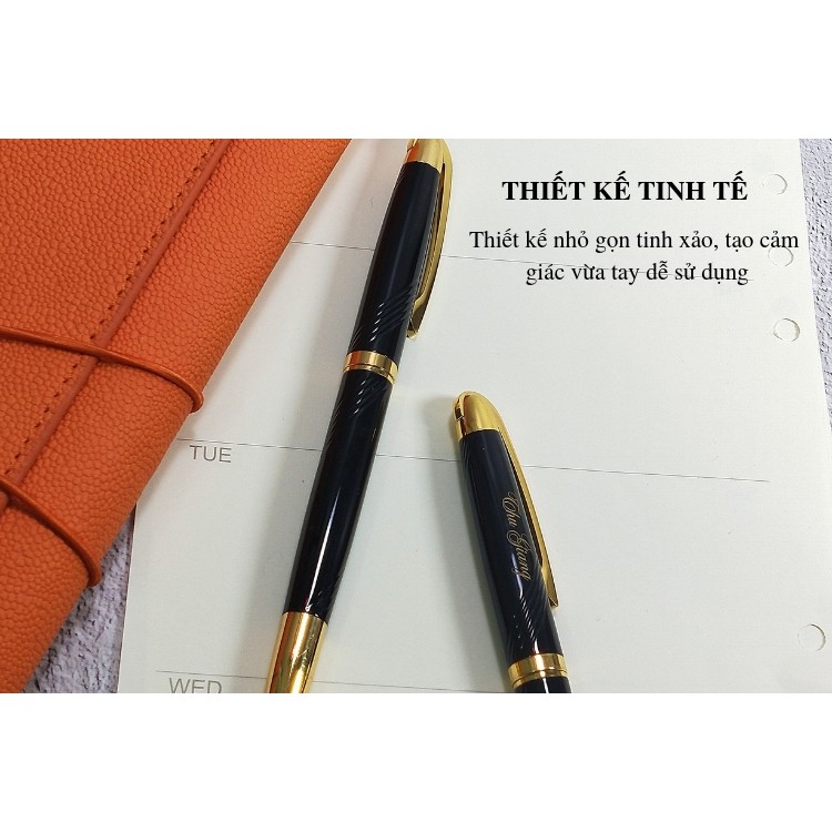 Bút ký doanh nhân CEO 001, ngòi 0.5 mm, mực đều mịn ở mọi góc nghiêng