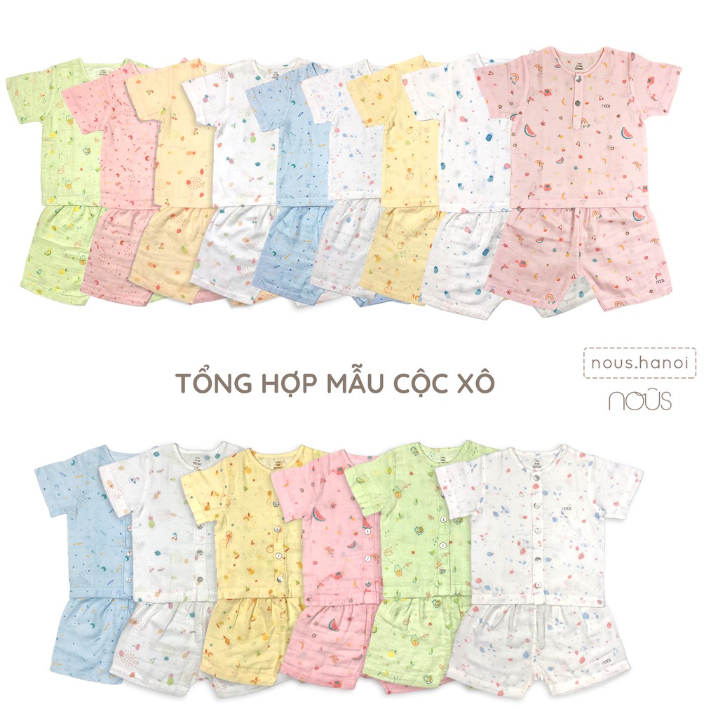 [FULL] Bộ Quần Áo Cộc Xô Nous (16 mẫu) ( Size từ 3-6 Tháng Đến 18-24 Tháng)