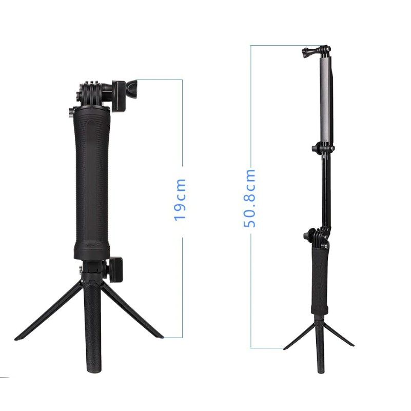 Gậy 3 ways Selfie – 3 Ways Monopod Gopro - phụ kiện camera hành trình