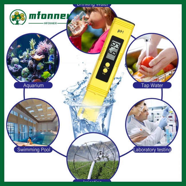 Set 2 Thiết Bị Đo Độ Ph Kỹ Thuật Số 0.0-14.0 Ph Từ Ppm 0-9990ppm Dành Cho Bể Cá