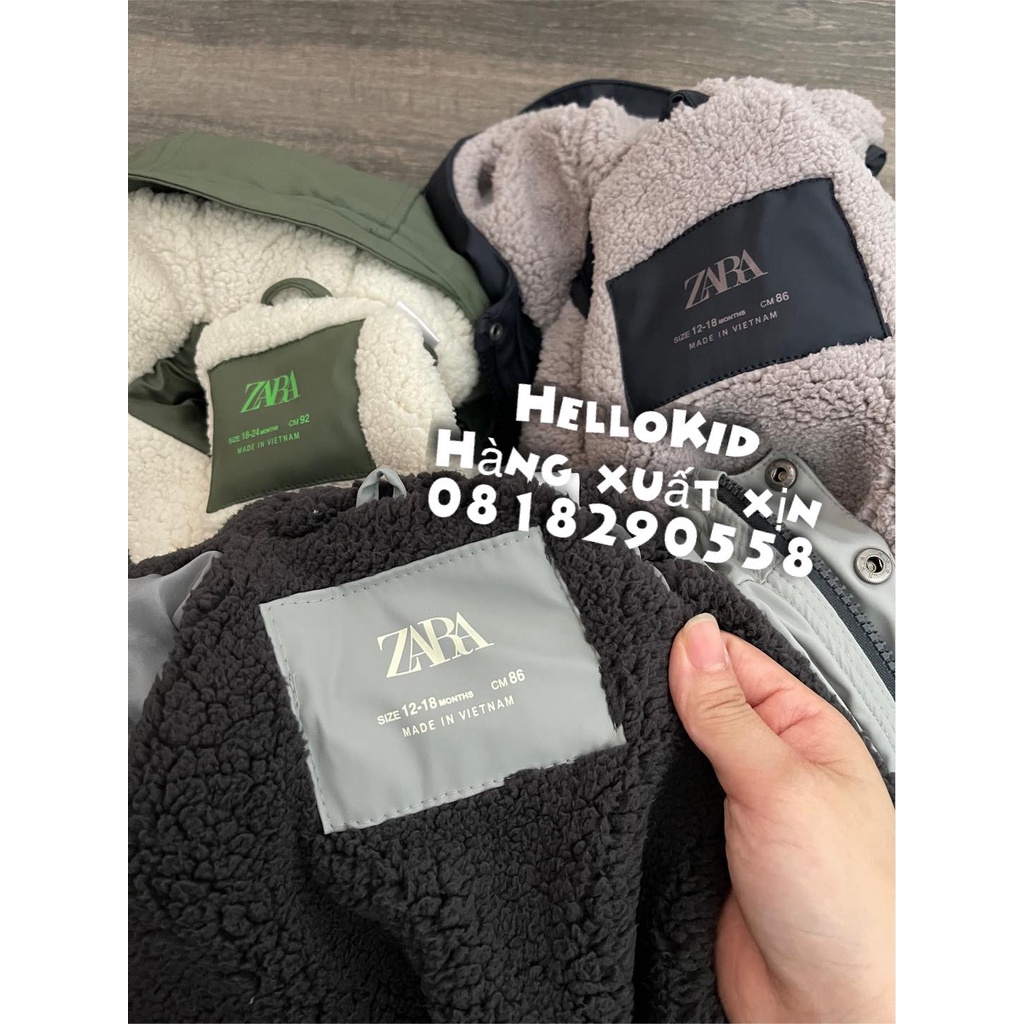 A525 - Áo khoác raincoat ZR lót lông bé trai