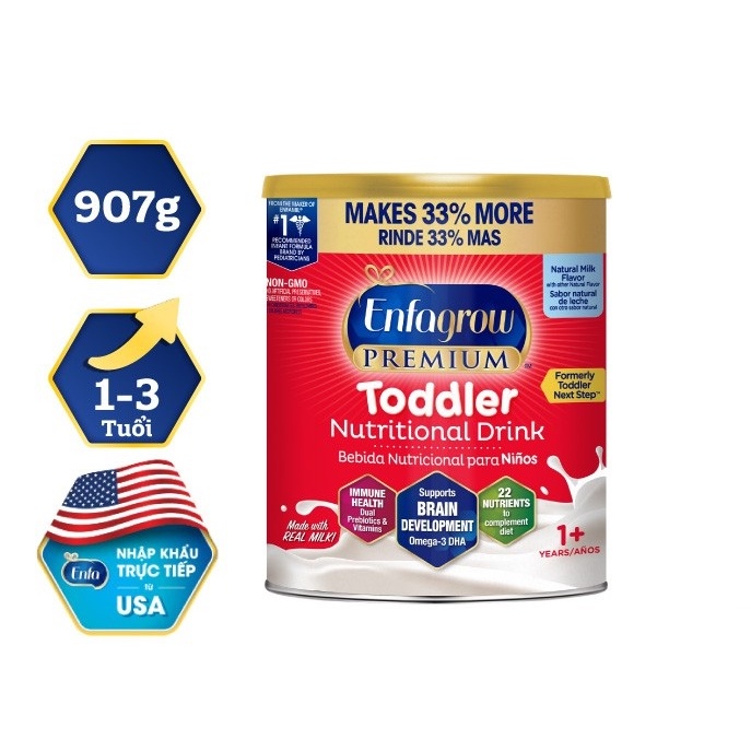 Sữa bột Enfagrow Premium Toddler 907g