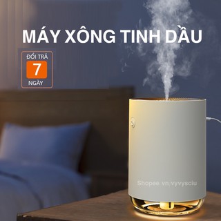 Máy Xông Tinh Dầu Khuếch Tán Hương Thơm, Khử Mùi Phòng, Phun Sương Tạo Ẩm, Đèn LED Trang Trí Phòng Ngủ
