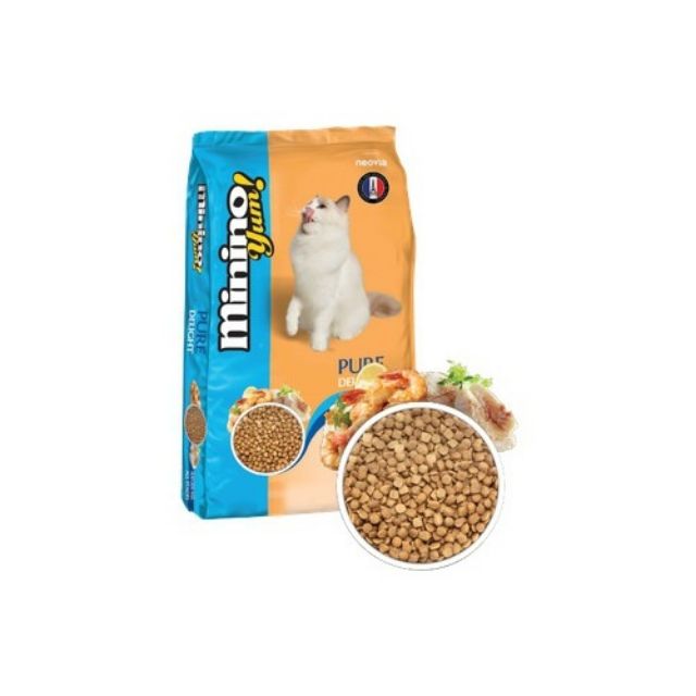 Thức ăn mèo vị hải sản Minino yum 350g