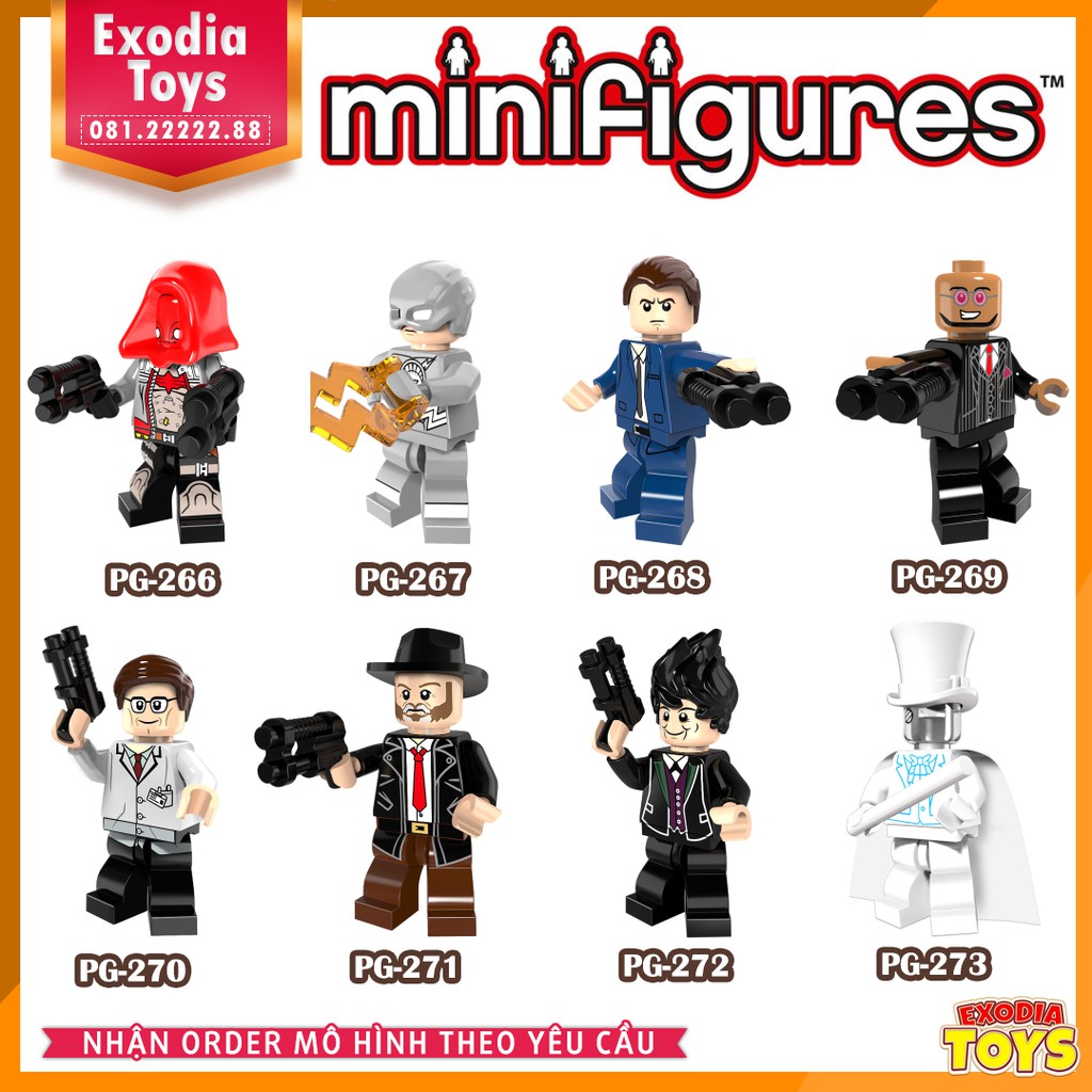 Xếp hình minifigure DC Comics nhân vật siêu anh hùng vũ trụ Gotham City - Đồ Chơi Lắp Ghép Sáng Tạo - POGO PG8070