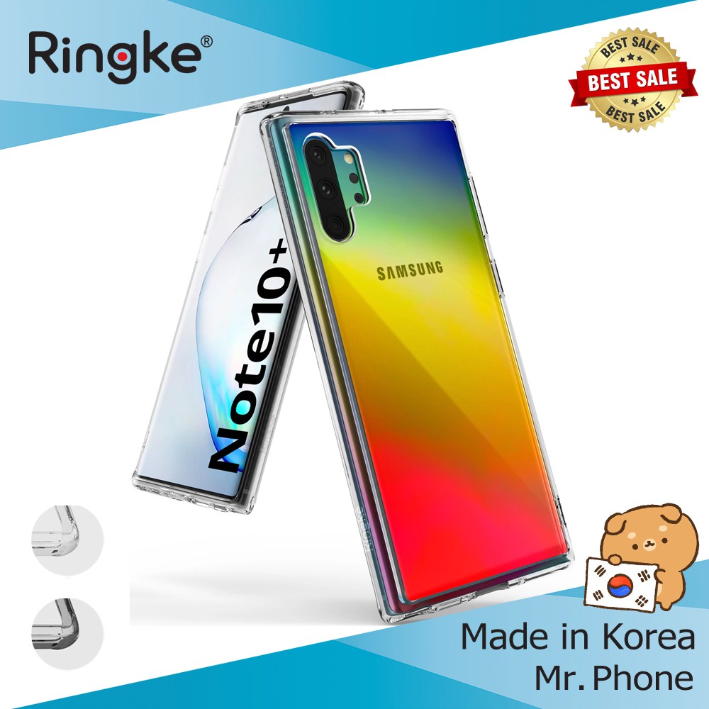 Ốp lưng Galaxy Note 10 Plus Ringke Fusion (Galaxy Note 10+ Case) Nhập khẩu Hàn Quốc