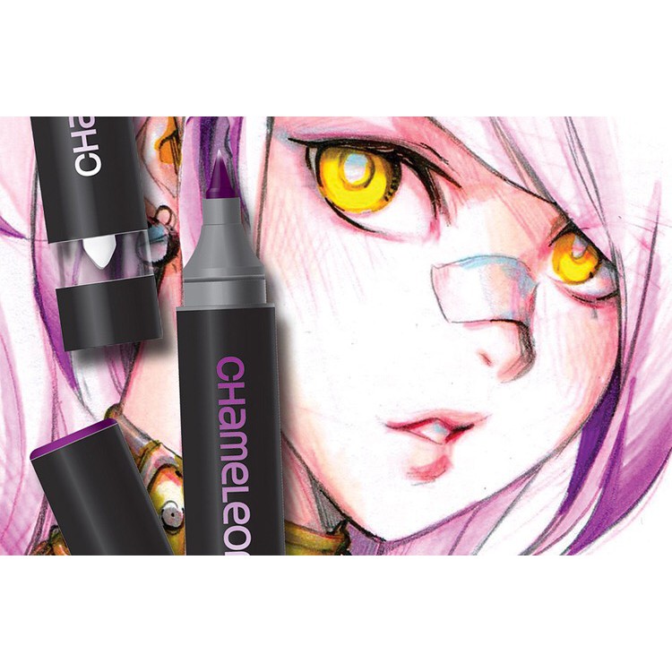 Bút marker Chameleon tự điều chỉnh đậm nhạt tạo hiệu ứng 3D One Pen Blends Multiple Tones 22/30/52 màu marker shop HKUK