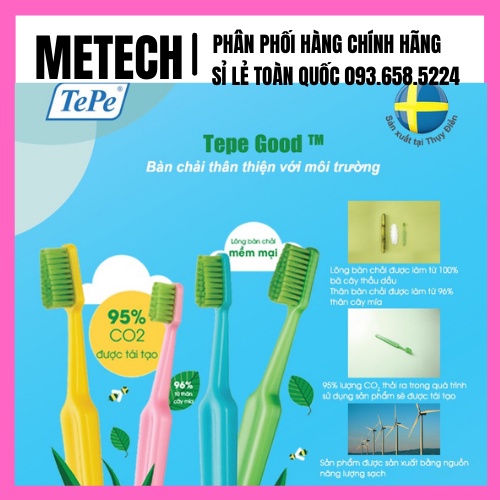 Bàn chải đánh răng dành cho bé từ 0-3 tuổi TePe GOOD Mini extra soft,siêu mềm,an toàn bảo vệ răng miệng cho trẻ.