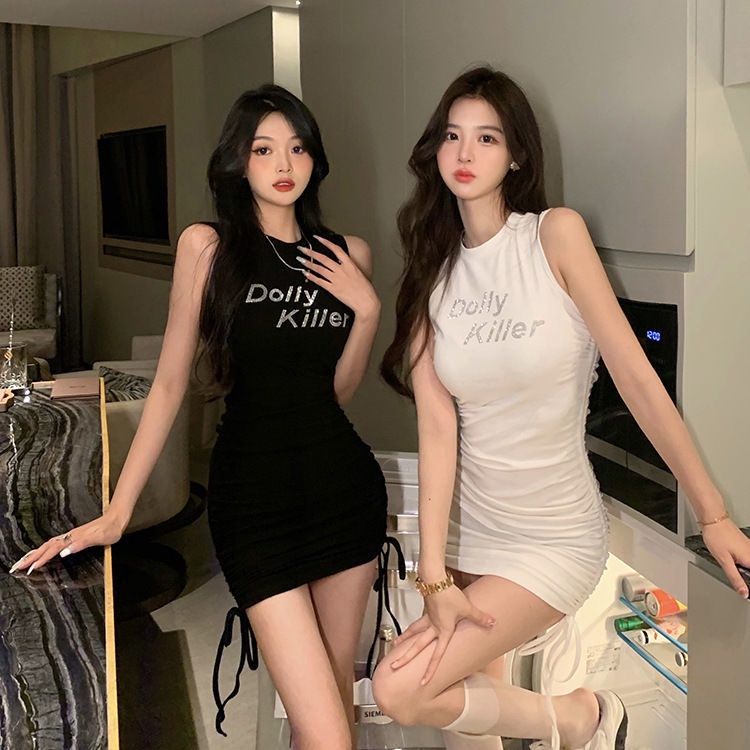 COZOK Đầm Sát Nách Ôm Dáng Quyến Rũ Hợp Thời Trang