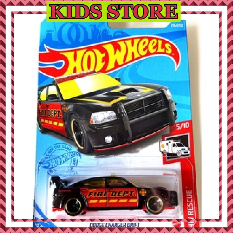 Đồ chơi mô hình siêu xe Dodge Charger Drift đồ chơi an toàn thiết kế cao cấp như thật phù hợp cho trẻ em HWC2-0034