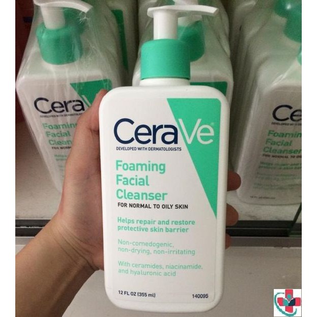 SỮA RỬA MẶT CERAVE da dầu Foaming Facial Cleanser/Hydrating Cleanser - sữa rửa mặt Cerave  355 473m