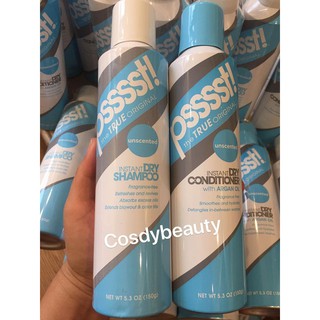 Dầu gội khô PSSSST Instant dry Shampoo + Dầu xả khô PSSSST