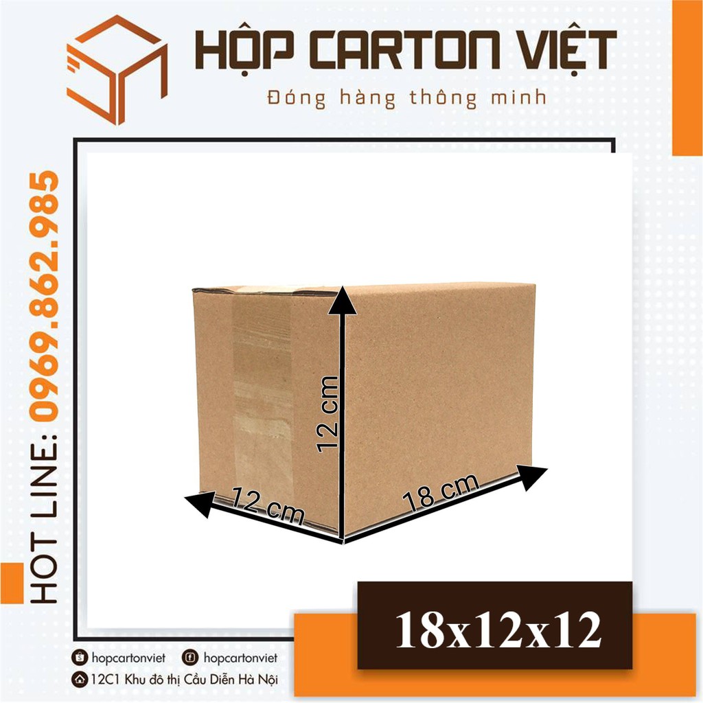 18x12x12 combo 50 Hộp carton