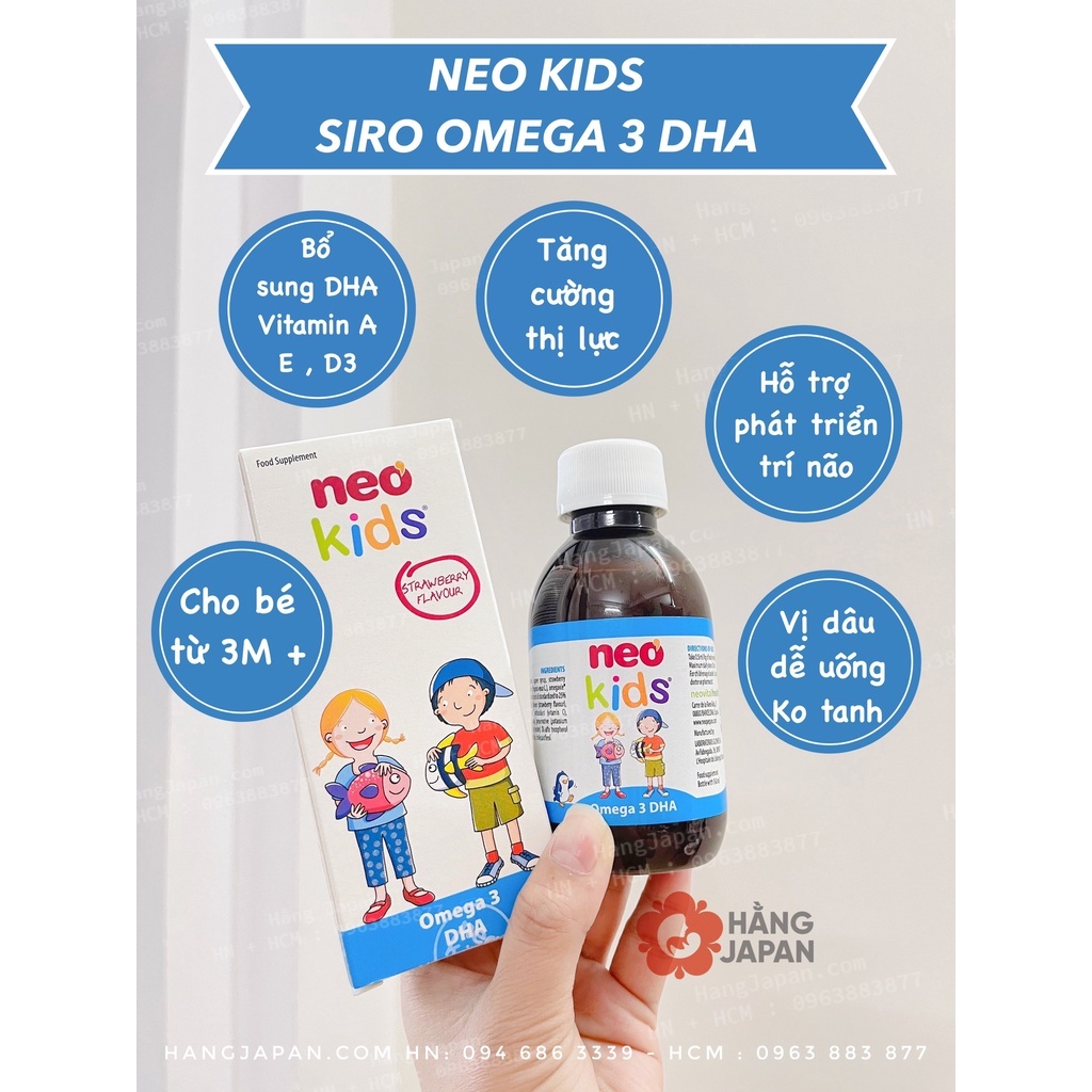 Dầu cá Omega 3 DHA Neo Kids 150ml