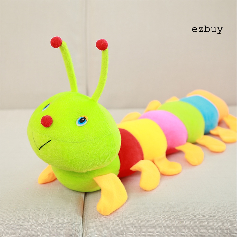 Thú Nhồi Bông Hình Con Sâu Bằng Cotton Mềm Nhiều Màu Sắc Cho Bé