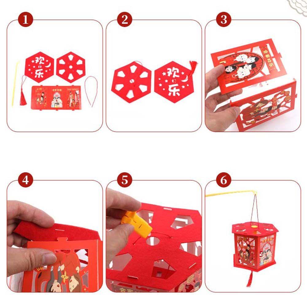 YIYU Lồng Đèn Giấy Chiếu Hoa / Lồng Đèn Kiểu Trung Hoa Dễ Thương Độc Đáo Trang Trí Tiệc Tùng / Lễ Hội DIY