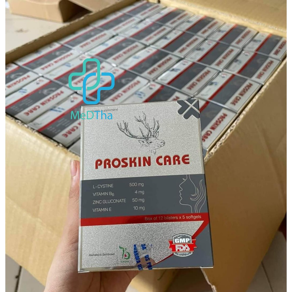 Proskin Care - Viên uống đẹp da, trắng da, chống lão hóa, mờ thâm, ngăn rụng tóc (Hộp 60 viên) [Chính hãng]