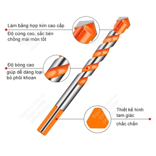 Mũi khoan gạch men, đá, bê tông, kính, nhôm, tấm sắt, gỗ đa năng