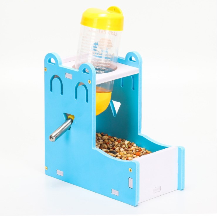 Bình Đựng Thức Ăn / Nước Uống Bằng Gỗ Và Nhựa Cho Chuột Hamster