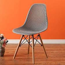 GHẾ EAMES LƯỚI CHÂN GỖ ĐAN(nhiều màu)