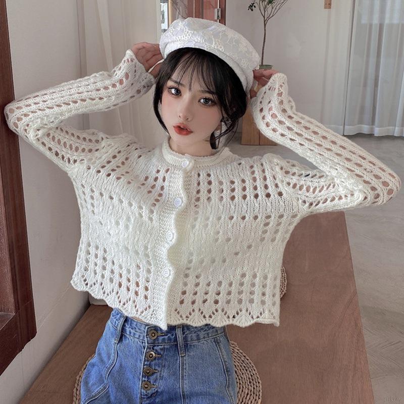 Áo Khoác Cardigan Dệt Kim Phong Cách Hàn Quốc Xinh Xắn Cho Nữ | BigBuy360 - bigbuy360.vn