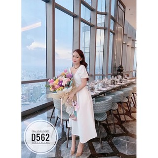 Bigsize Đầm xoắn ngực D562
