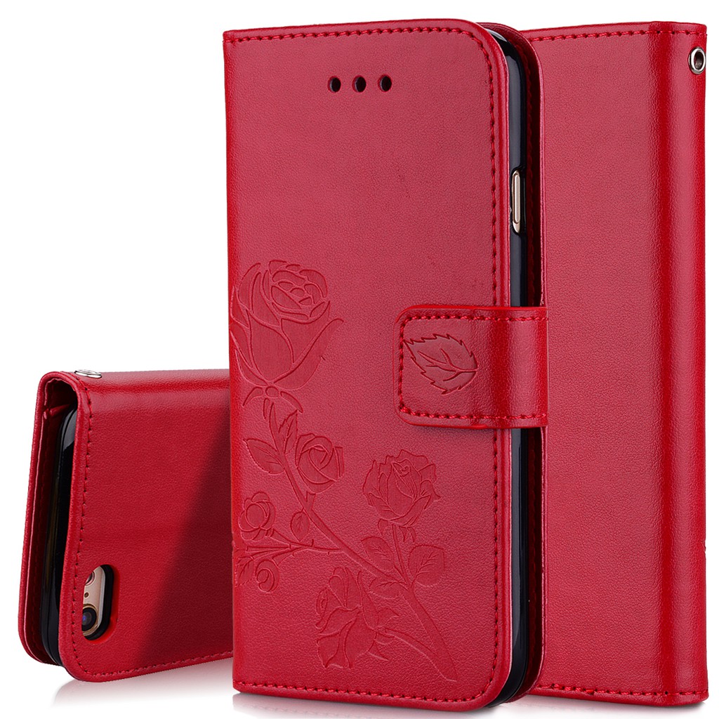 Bao da điện thoại họa tiết hoa 3D cho iPhone 5 5se 6 6s 7 8 Plus | BigBuy360 - bigbuy360.vn