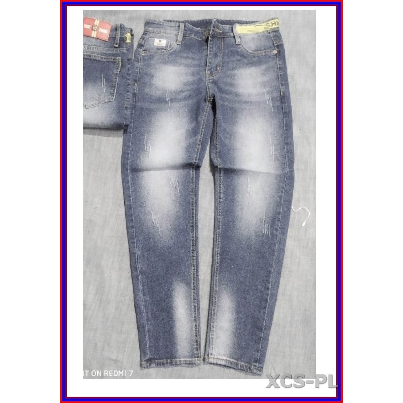 Quần jean nam cao cấp xanh bạc xước nhẹ 5678 không xù lông, không ra màu, chất giãn tốt 5n.3.100