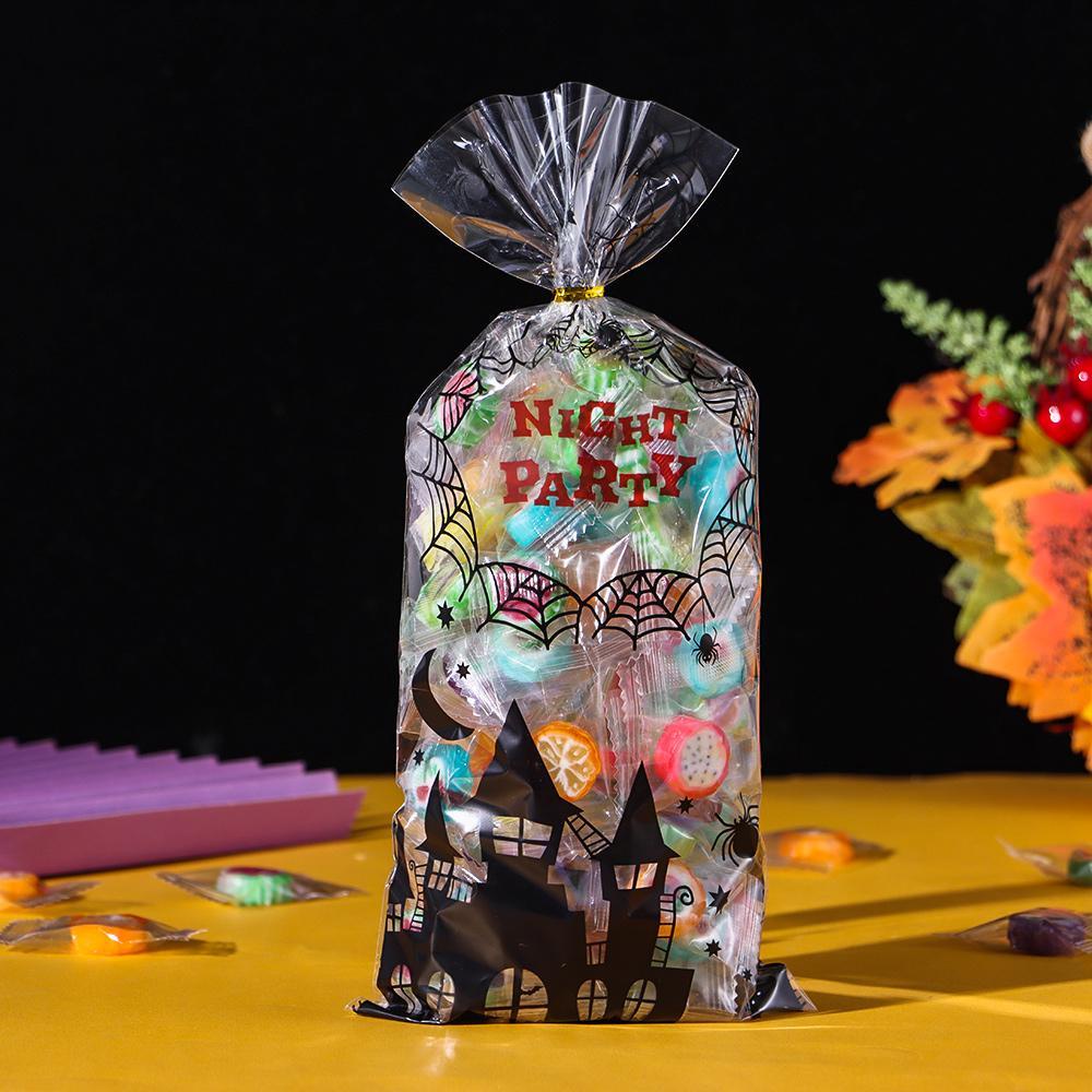 Set 100 Túi Đựng Kẹo Bánh Quy Trang Trí Halloween