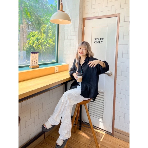 Basic Linen Shirt - Sơ mi nữ linen ít nhăn - Remmus.vn