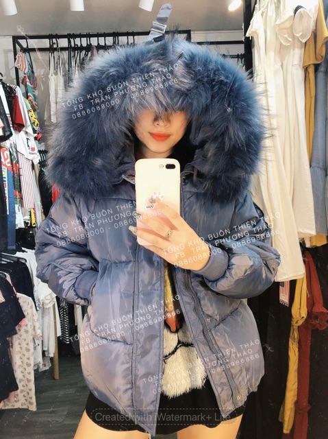 Áo Phao Mũ Lông Trơn Chất Liệu Phao Cực Ấm P058 - Thiện Thảo | BigBuy360 - bigbuy360.vn