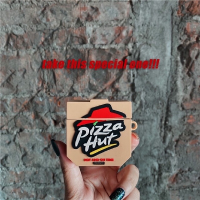 Case airpods 1/2 bánh pizza hút (lấy tương tác)