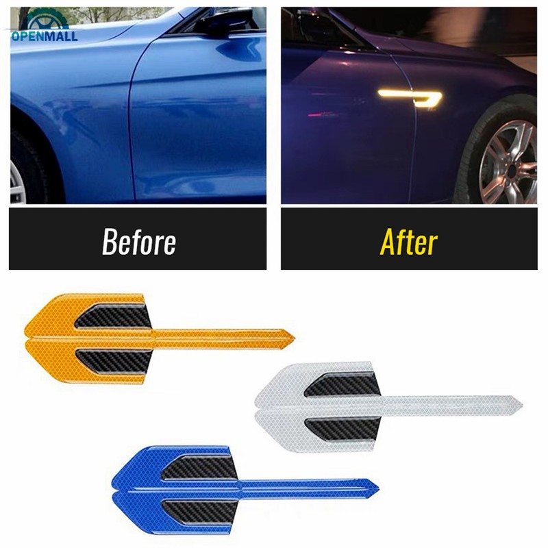 Set 2 sticker phản quang cảnh báo chuyên dụng cho xe hơi