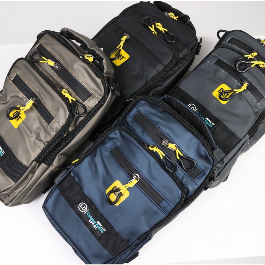 Túi đeo chéo có quai balo nhỏ CAT SPORT xuất dư xịn chống nước rất nhiều ngăn tiện đi chơi du lịch dã ngoại phượt