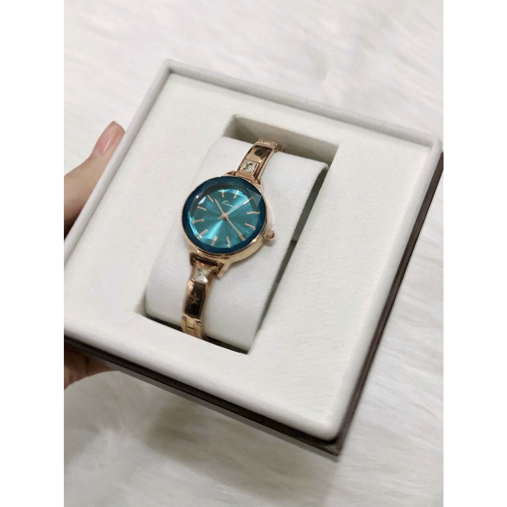 Đồng hồ nữ Kimio mặt cắt pha lê dây thép chính hãng LINH WATCH LUXURY