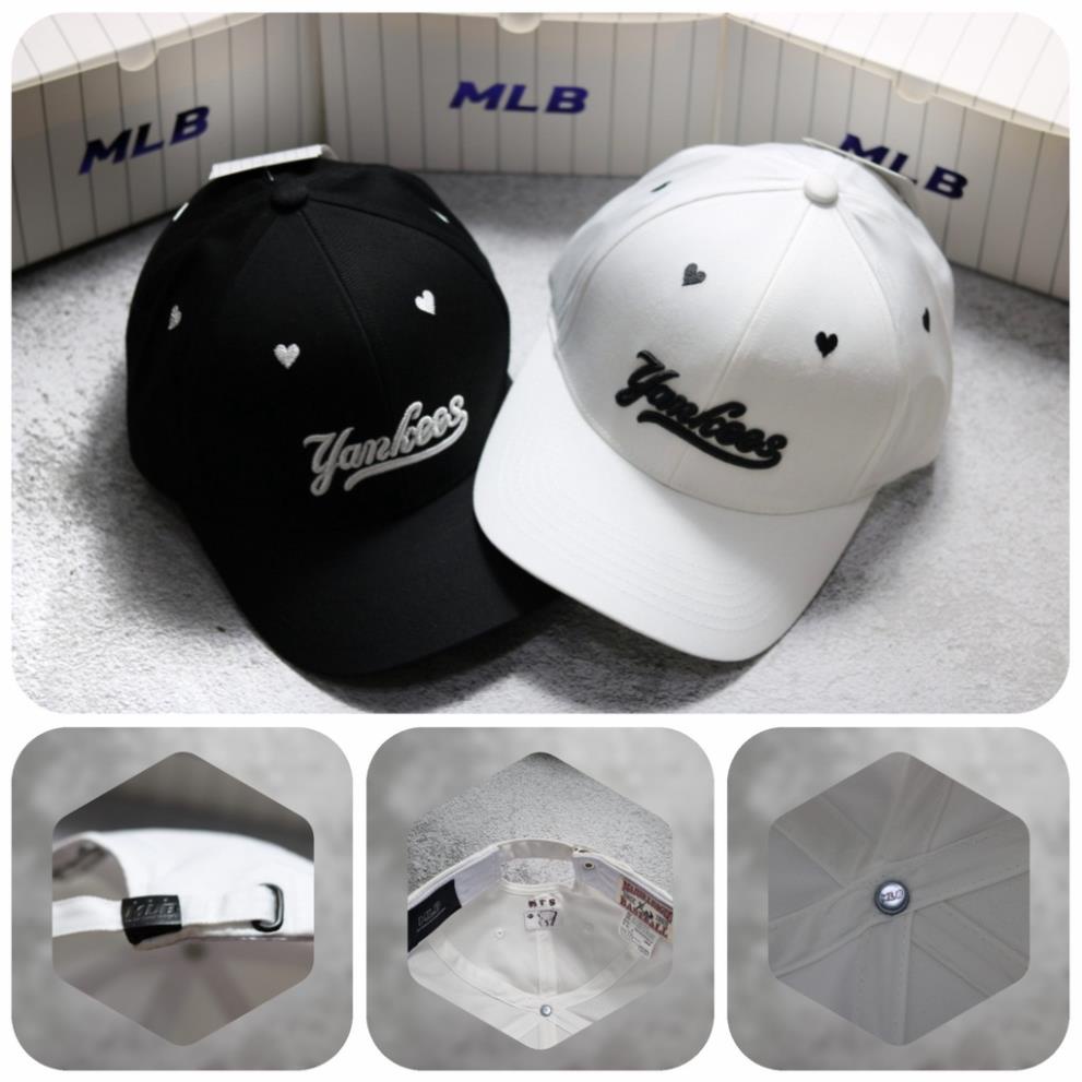 Mũ nón lưỡi trai thêu NY chất vải cotton Hàn Quốc cao cấp, nón kết Unissex màu đen logo thêu. [Mới 1]