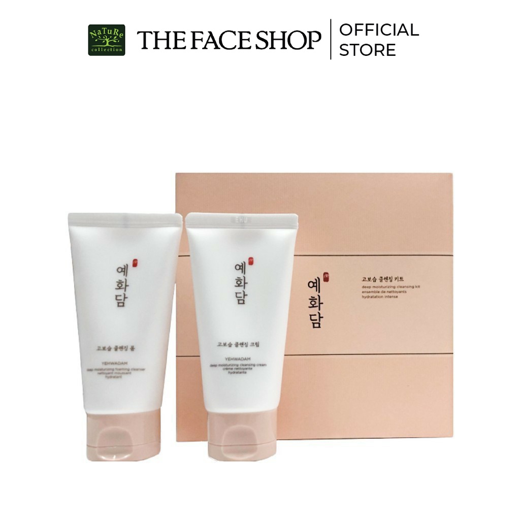 [Hàng tặng](HSD-01/04/23) Bộ Sản Phẩm Làm Sạch Sâu TheFaceShop Yehwadam Deep Moisturizing Cleansing Kit