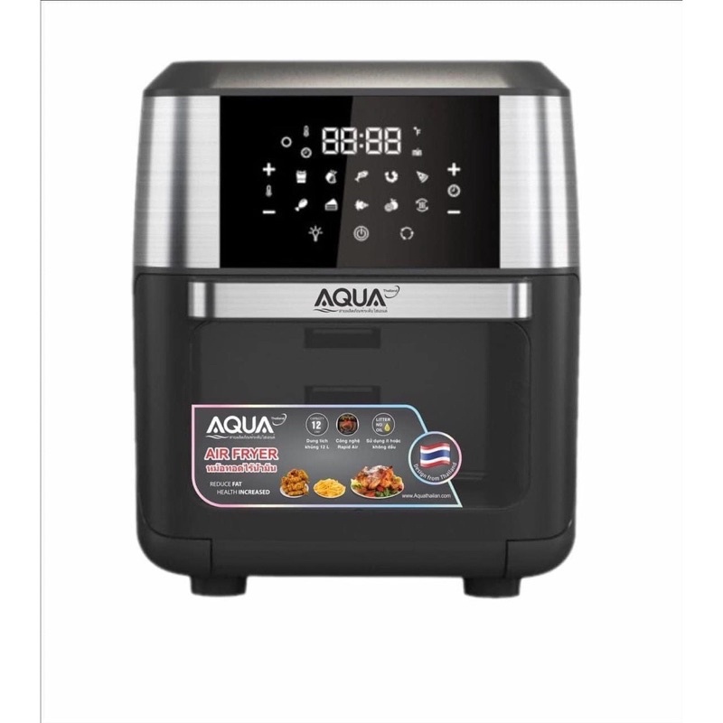 Nồi chiên không đâu Aqua AQ938  thế hệ mới tặng kèm chai xịt dầu hoặc kéo nhật