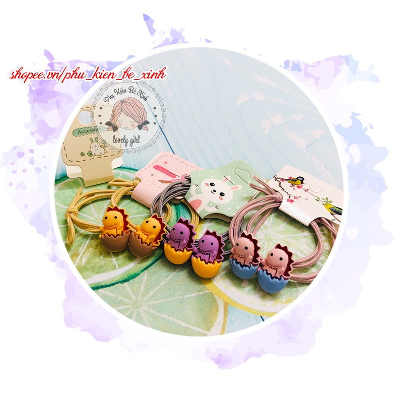 Dây Buộc Tóc Nữ💖FREESHIP💖Giảm 2K khi nhập [PHUKIENX2] Dây Buộc Tóc Đẹp Hình Trứng Khủng Long