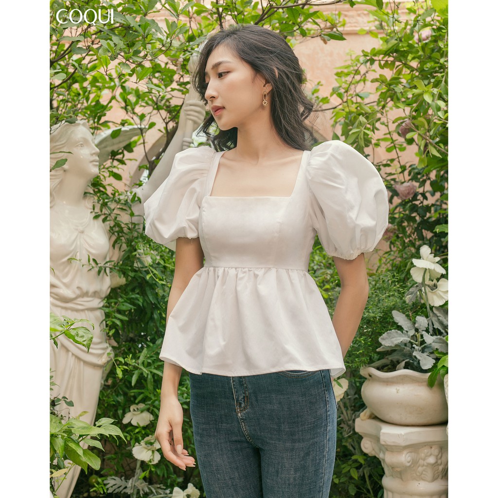[COQUI] Chloe Top - Áo tay phồng cut-out chi tiết lưng