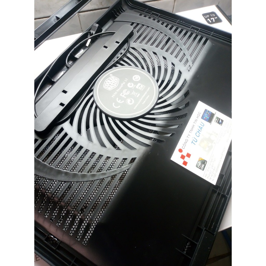 Đế tản nhiệt CoolerMater L1: 1 Fan 160mm - sử dụng cho Laptop  Up to 17 Inch