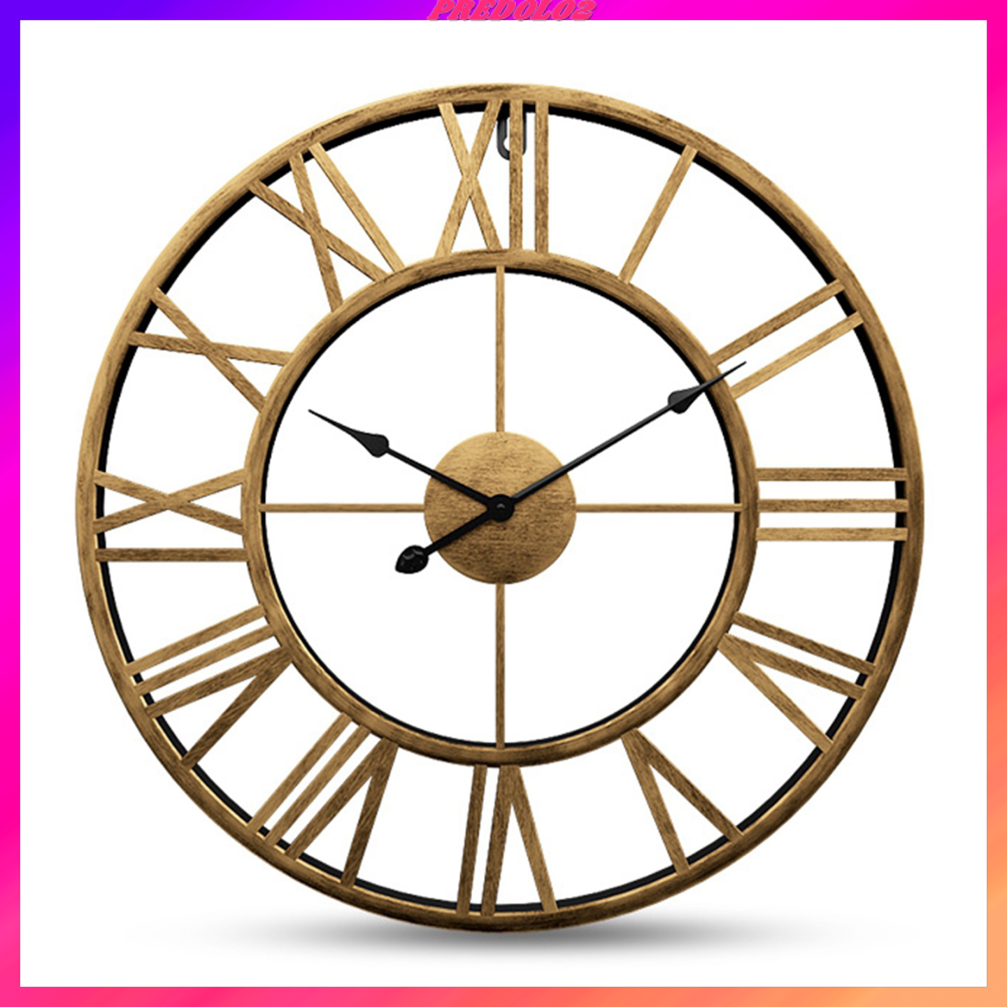 [PREDOLO2]3D Wall Clock Quartz Design Non-ticking Silent Home Office School Wall Clock