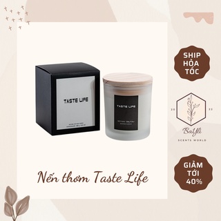 Nến thơm phòng handmade, nến tinh dầu taste life an toàn 150g, 5.3 oz