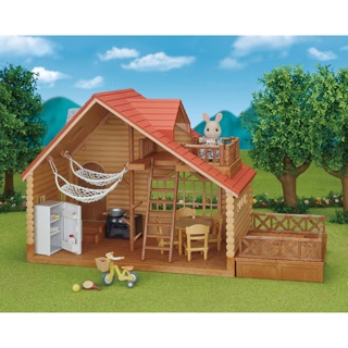 Nhà chòi cho búp bê Sylvanian Log Cabin