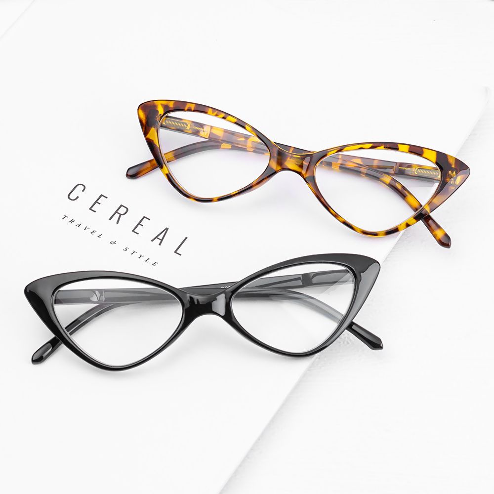 Mắt kính đọc sách tròng trong suốt siêu nhẹ thời trang nam nữ