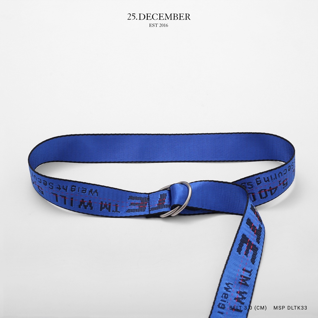 Dây thắt lưng, dây nịt vải dù đẹp - Thương hiệu 25.December mã DLTK33