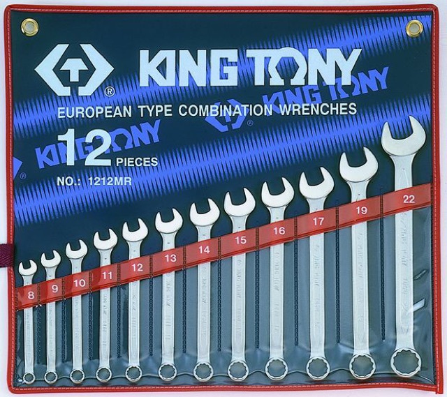 1212MR Bộ cờ lê vòng miệng 12 chi tiết 8-22mm Kingtony